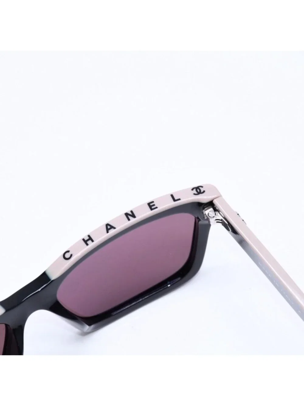 Chanel Sunglasses Eyewear CC Logo Black Greige